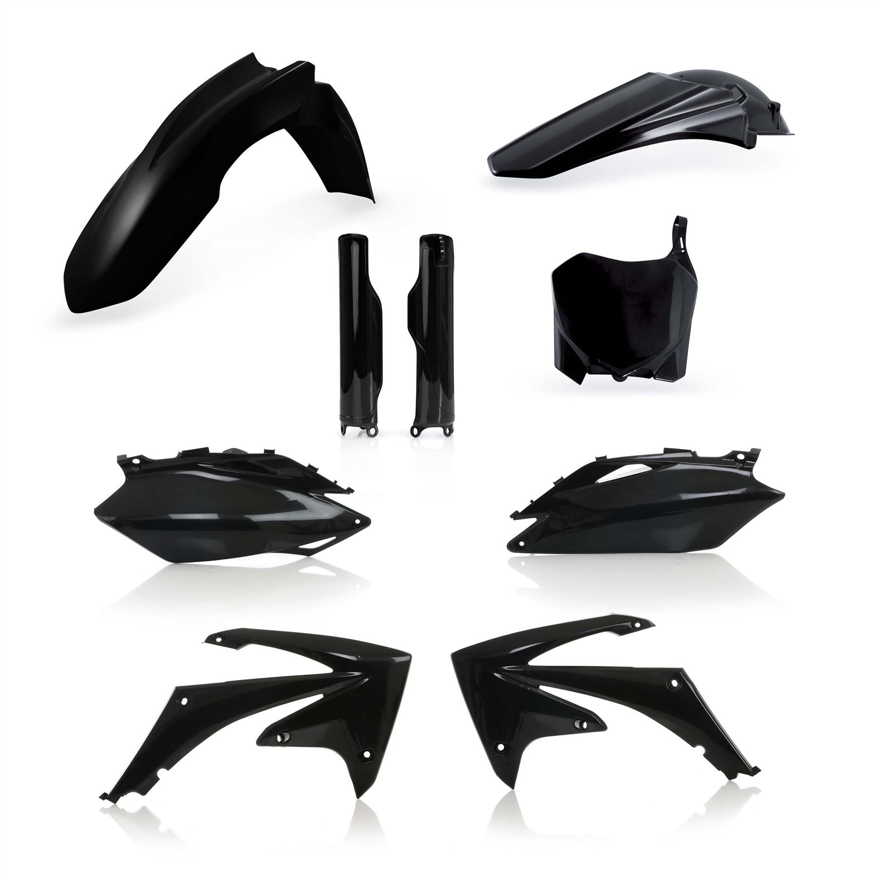 Acerbis Full Plastic Kit Black For Honda CRF 250R 2010